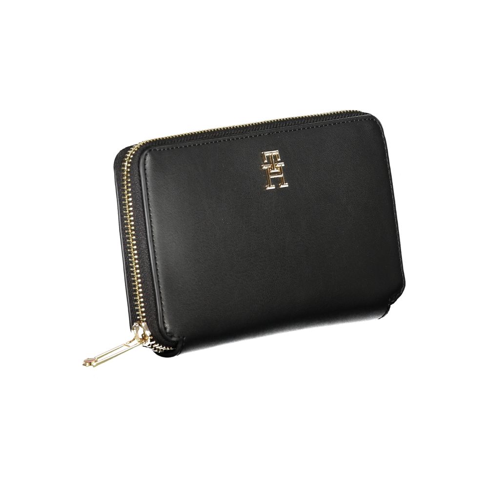 Tommy Hilfiger Black Polyurethane Women Wallet