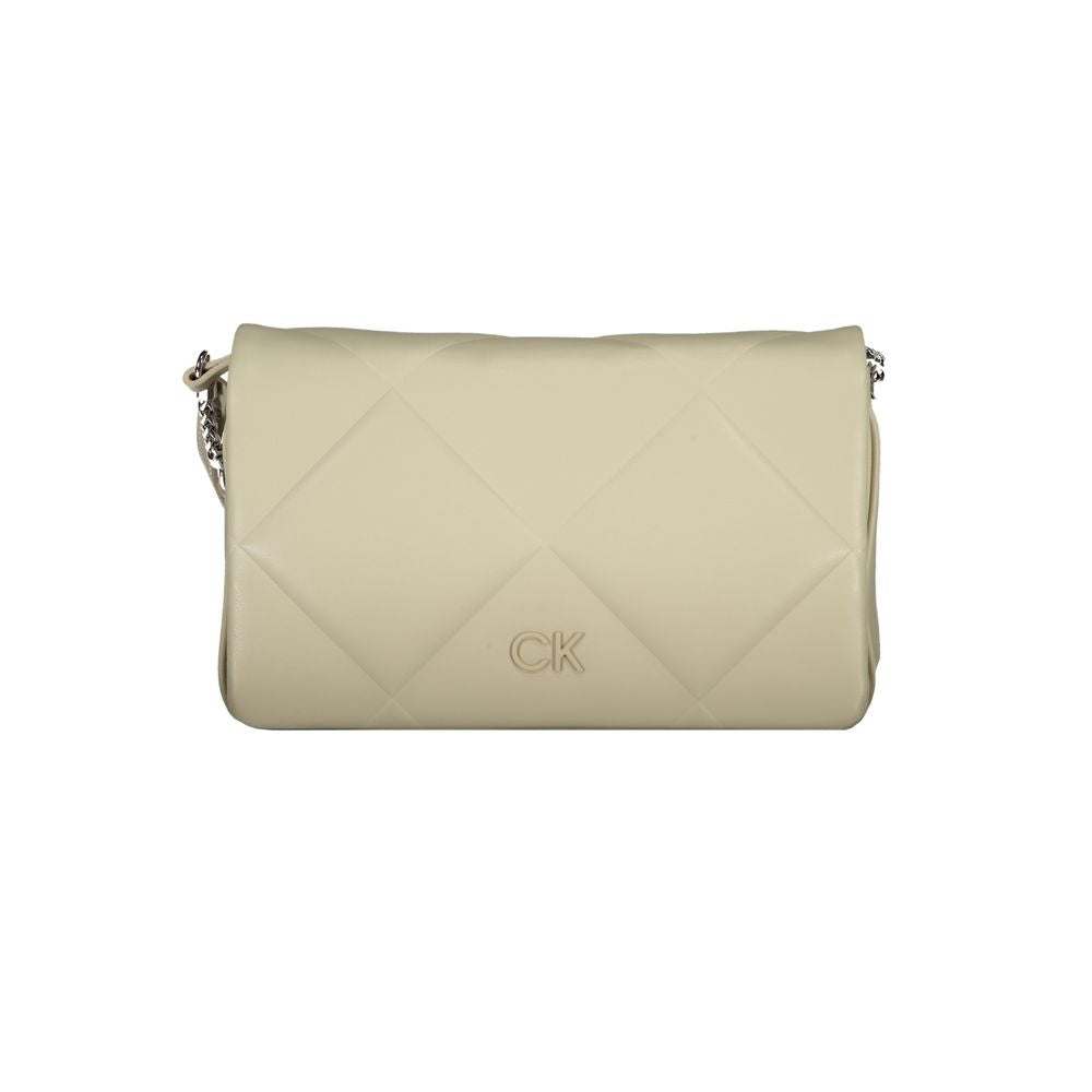 Calvin Klein Beige Polyurethane Damska torba na ramię