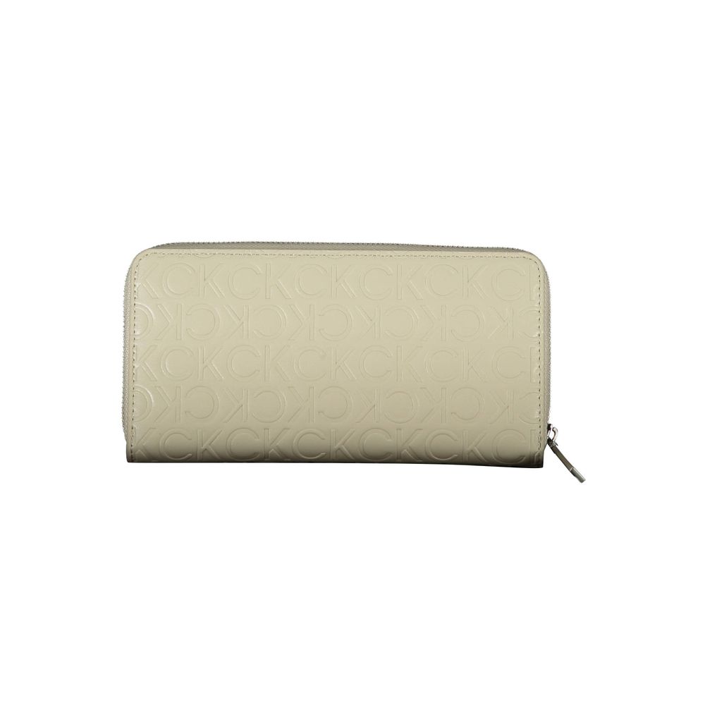 Portfel damski Calvin Klein Beige Polyethylene