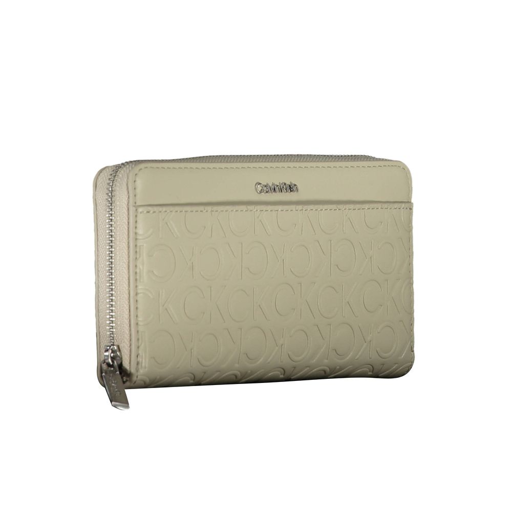 Portfel damski Calvin Klein Beige Polyethylene