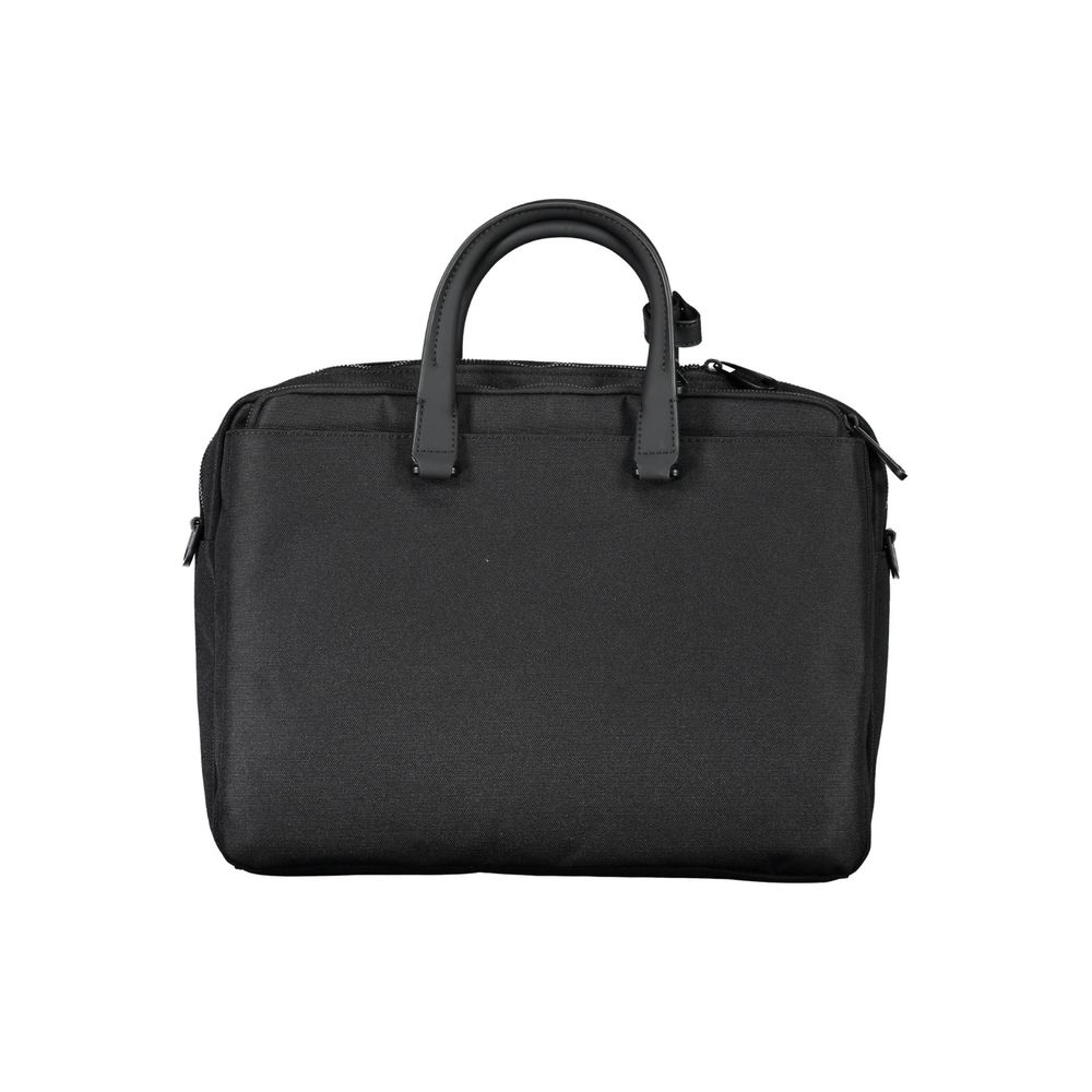 Calvin Klein Black Polyester Men's Briefcase