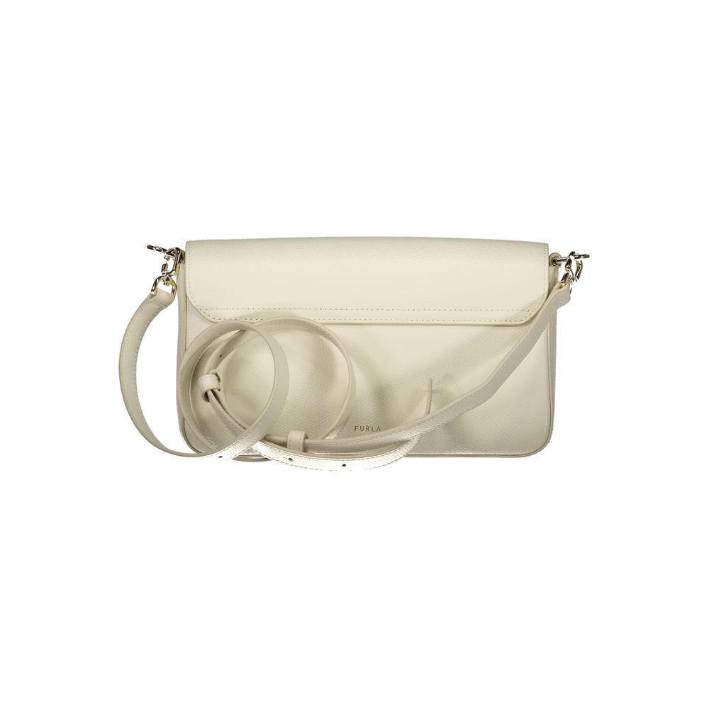 Furla Bianco Leather Women Handbag
